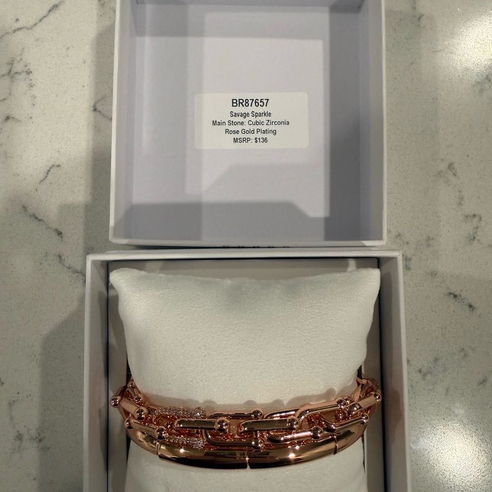 Bomb Party Rose Gold Stack Bracelet